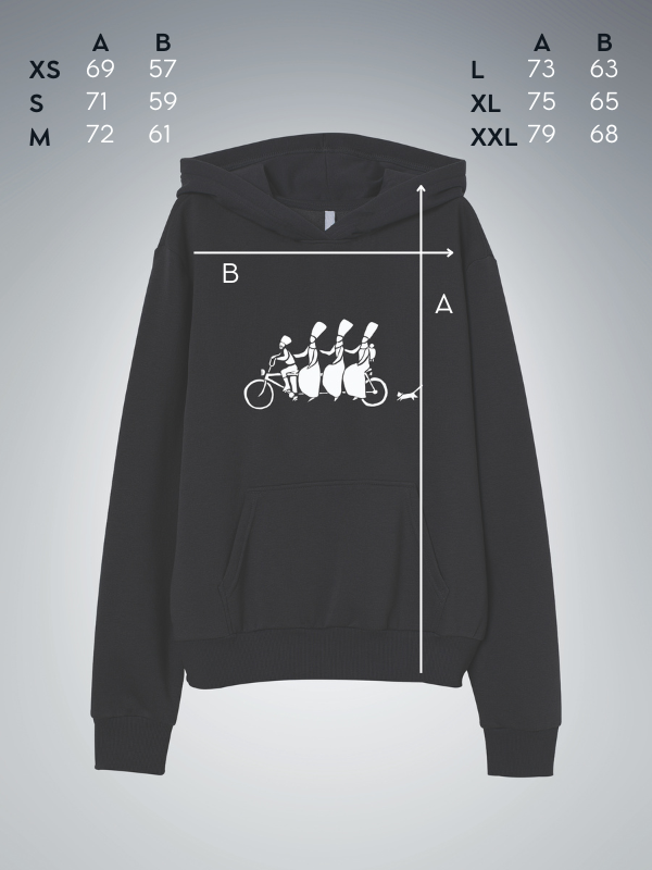 Hoodie Bicycle and cat | OverSize