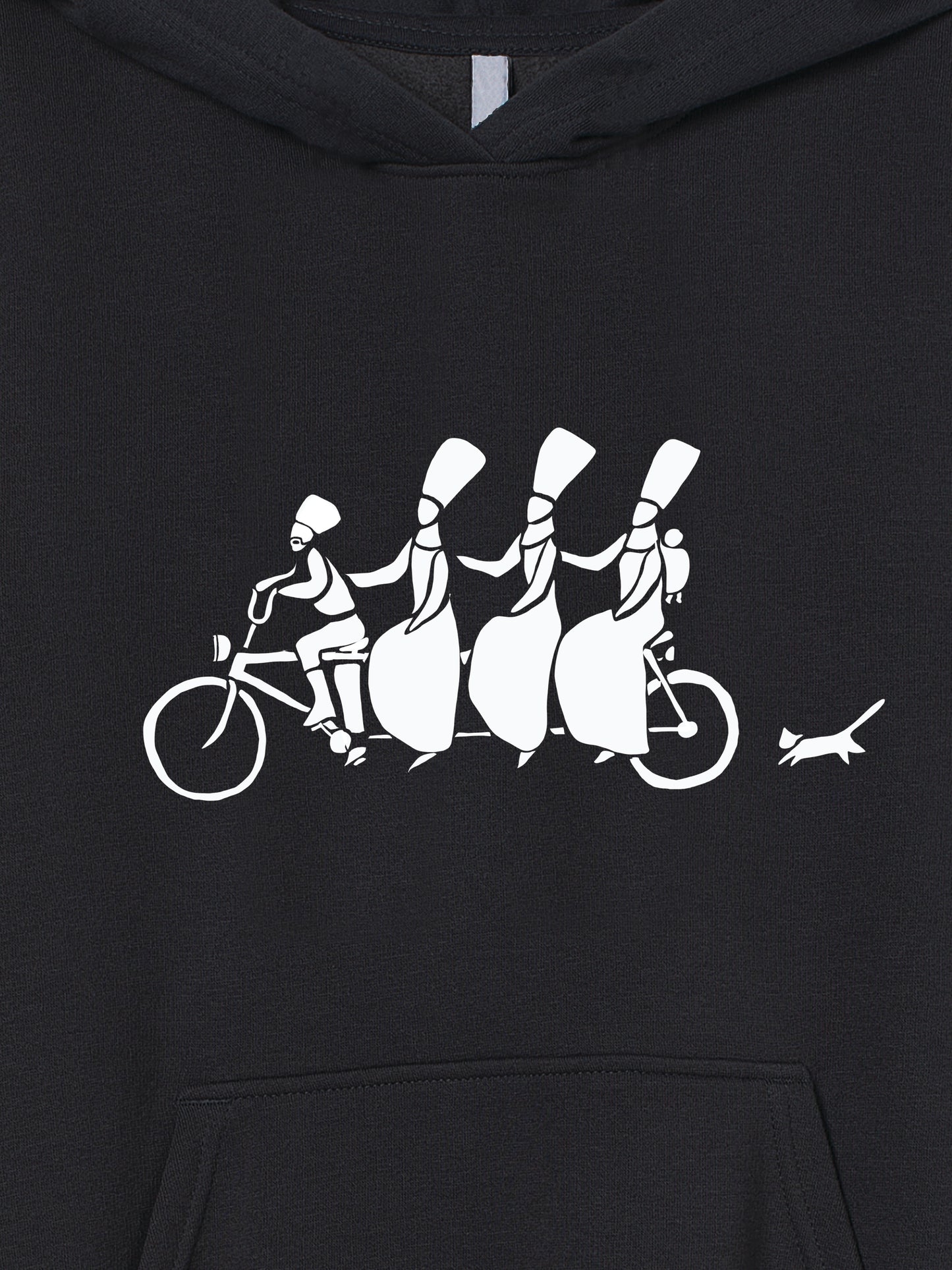 Hoodie Bicycle and cat | OverSize