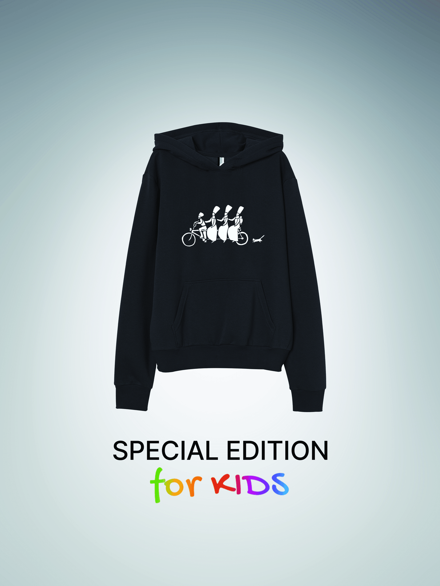 for KIDS | Hoodie Bicycle and cat