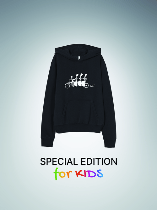 for KIDS | Hoodie Bicycle and cat