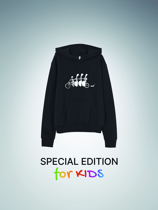 for KIDS | Hoodie Bicycle and cat
