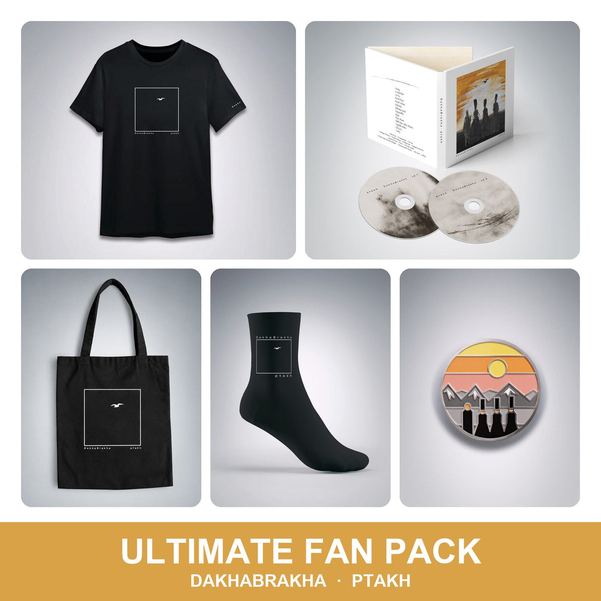 PTAKH Ultimate Fan Pack: t-shirt, 2xCD, eco-bag, socks and pin