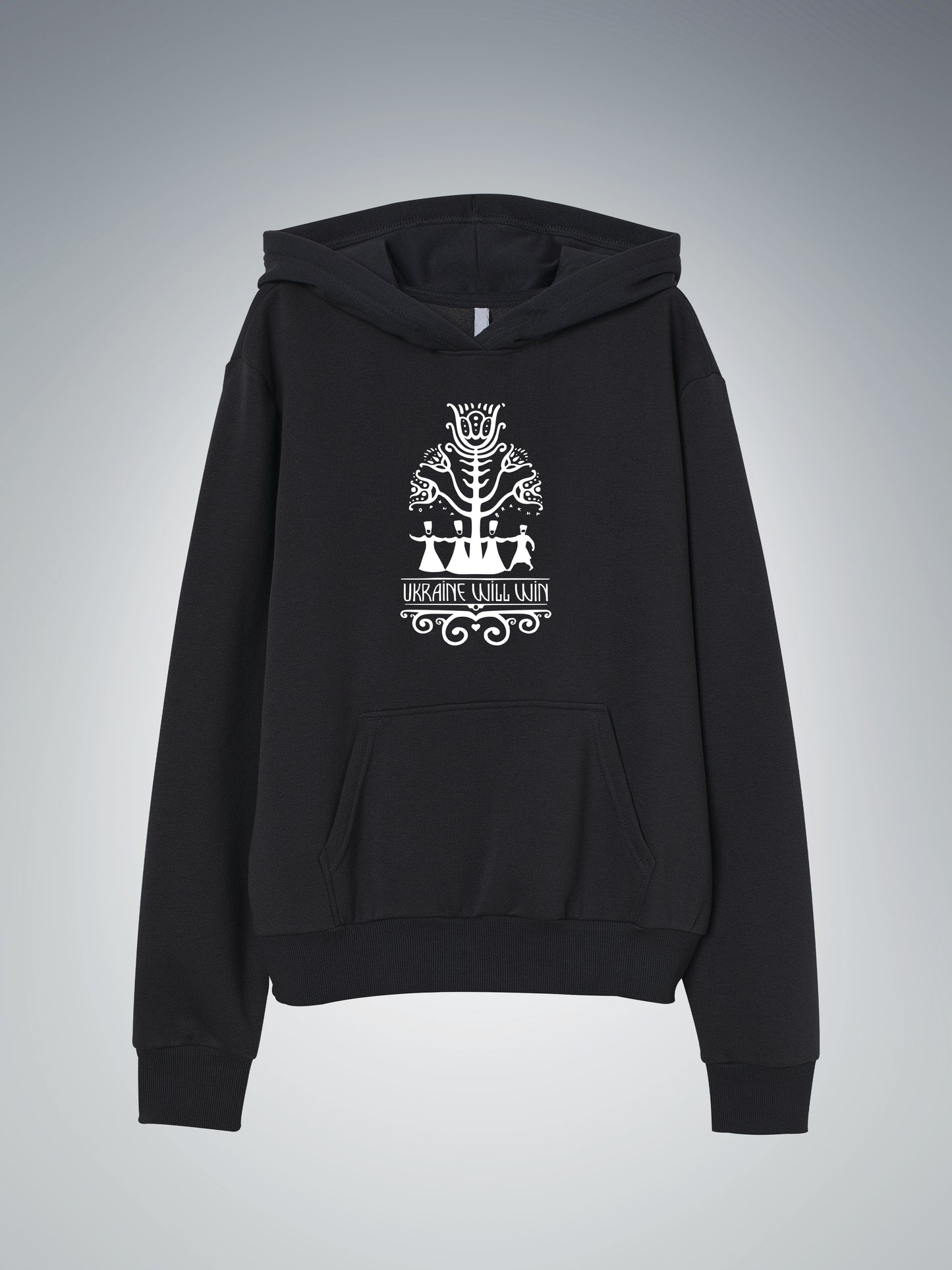 Hoodie Ukraine will win (black) | OverSize