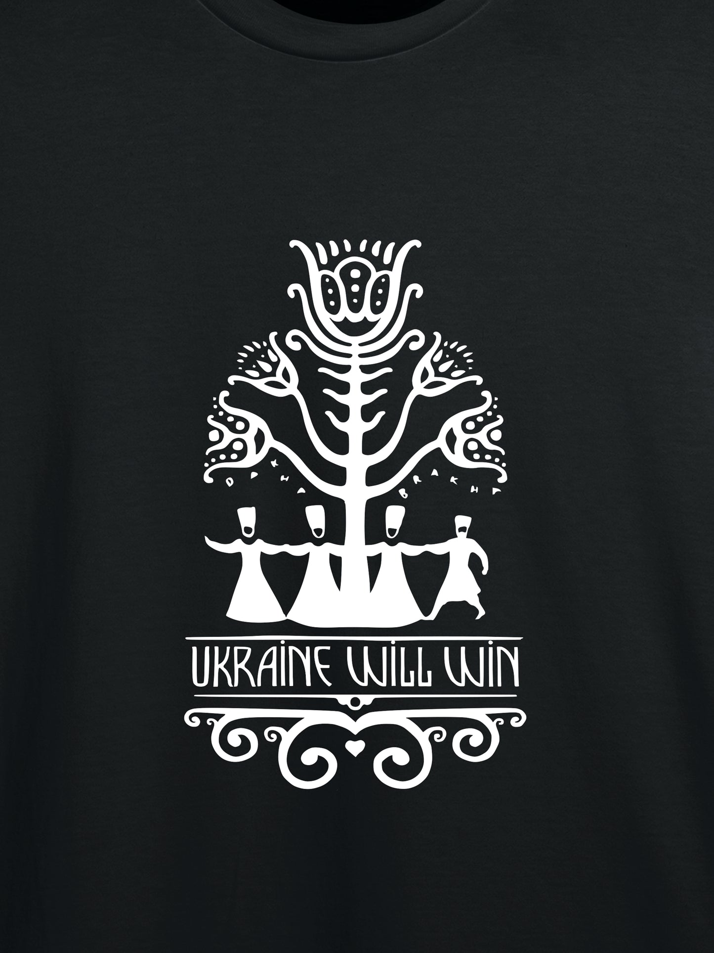 T-shirt Ukraine will win (black)