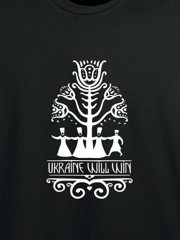 T-shirt Ukraine will win (black)