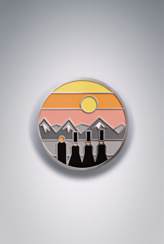 DakhaSunset Metal Pin | PTAKH